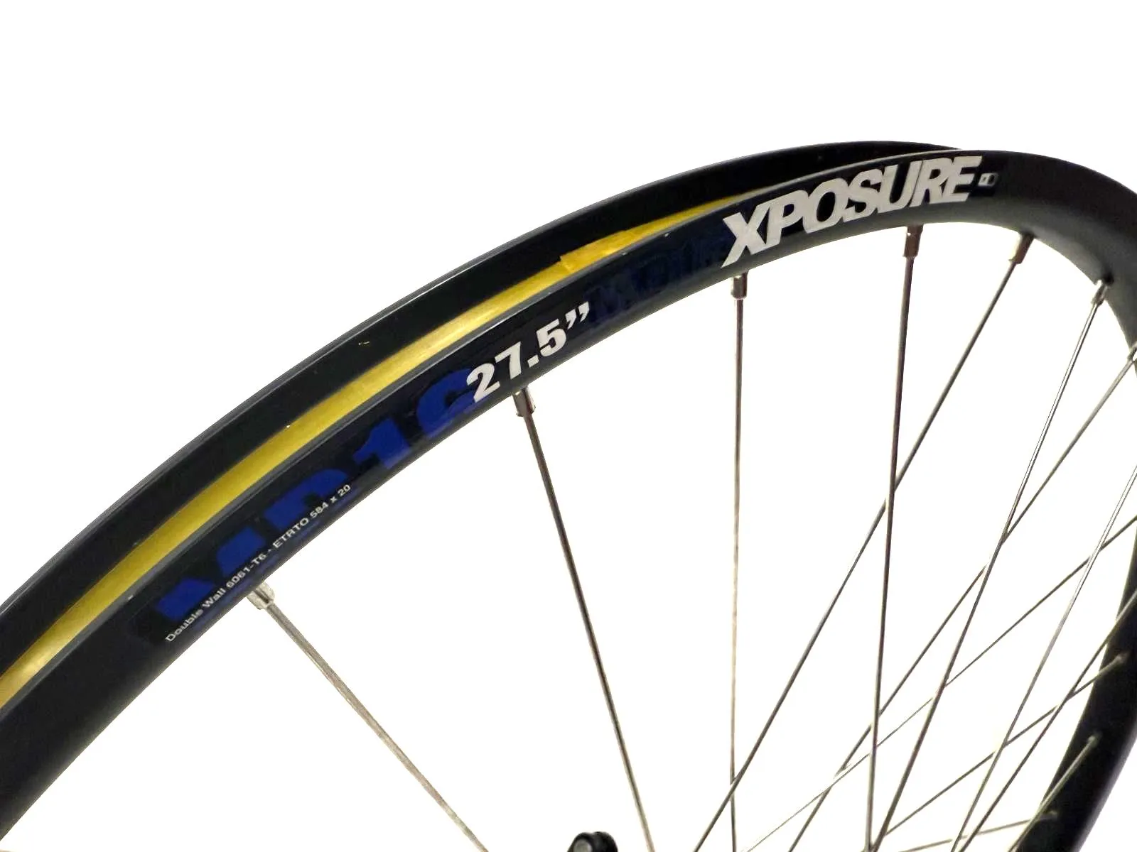 Exposure 27.5" MTB Rear 6061-T6 ETRTO 584 x 20 Wheel 135mm QR  Axle HG 8-10 spd