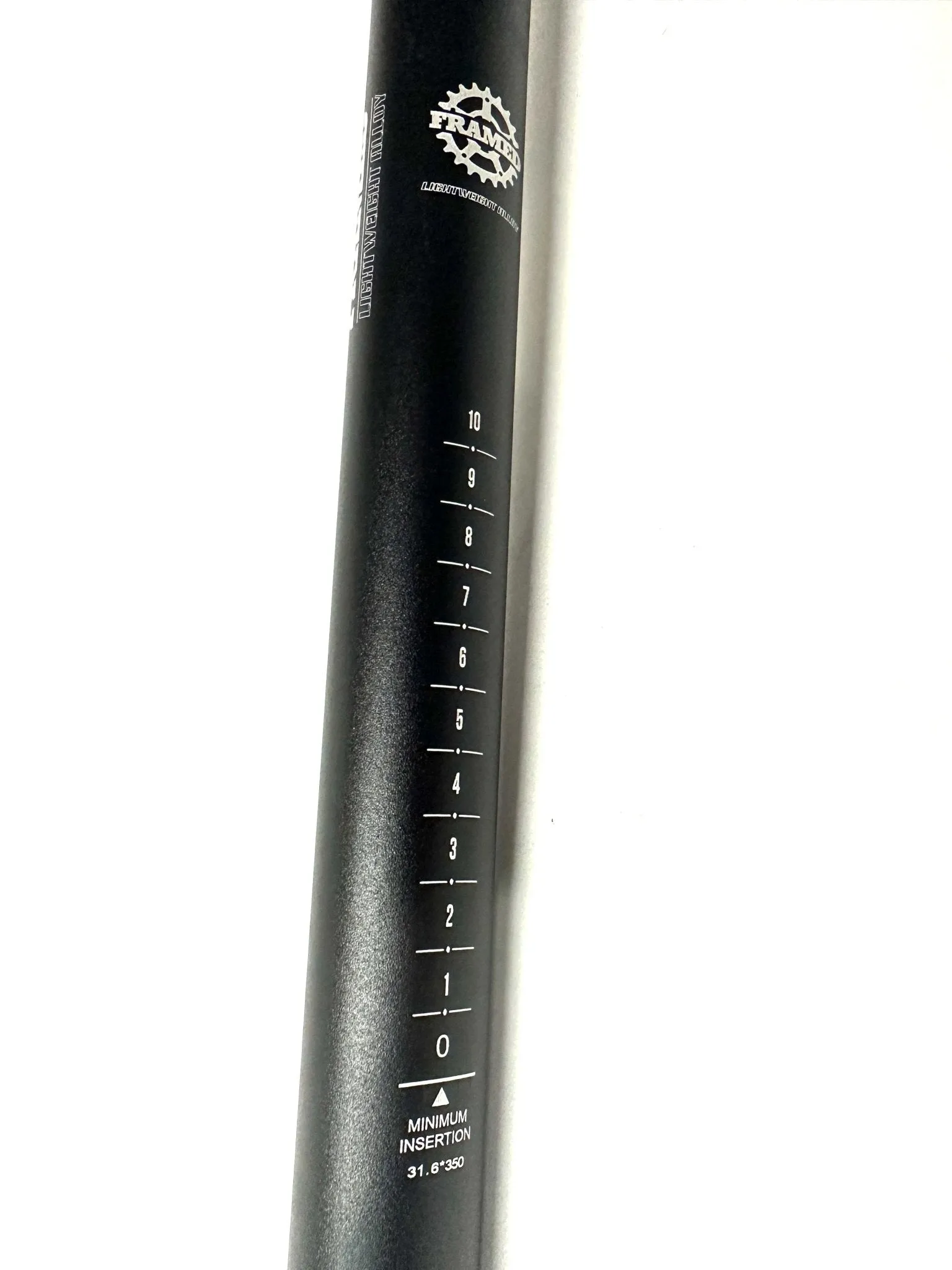 FRAMED Light Weight Alloy MTB Road Bike Seatpost 31.6mm X 350mm Black NEW