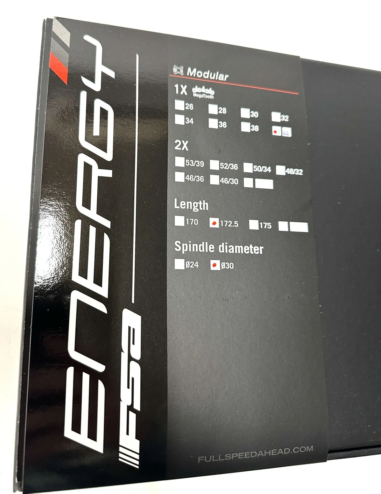 FSA Energy AGX  1X Modular 386EVO Gravel Crankset 172.5mm 11-Speed 44t New
