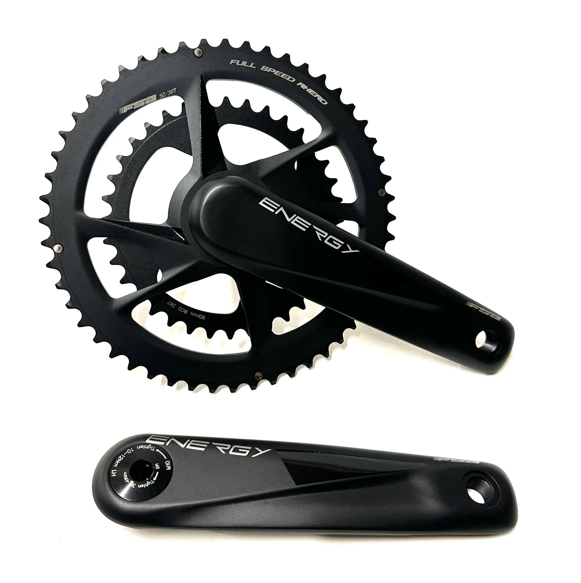 FSA Energy Modular BB386EVO Road Gravel Crankset 172.5mm 9/10/11/12  52/36t  New