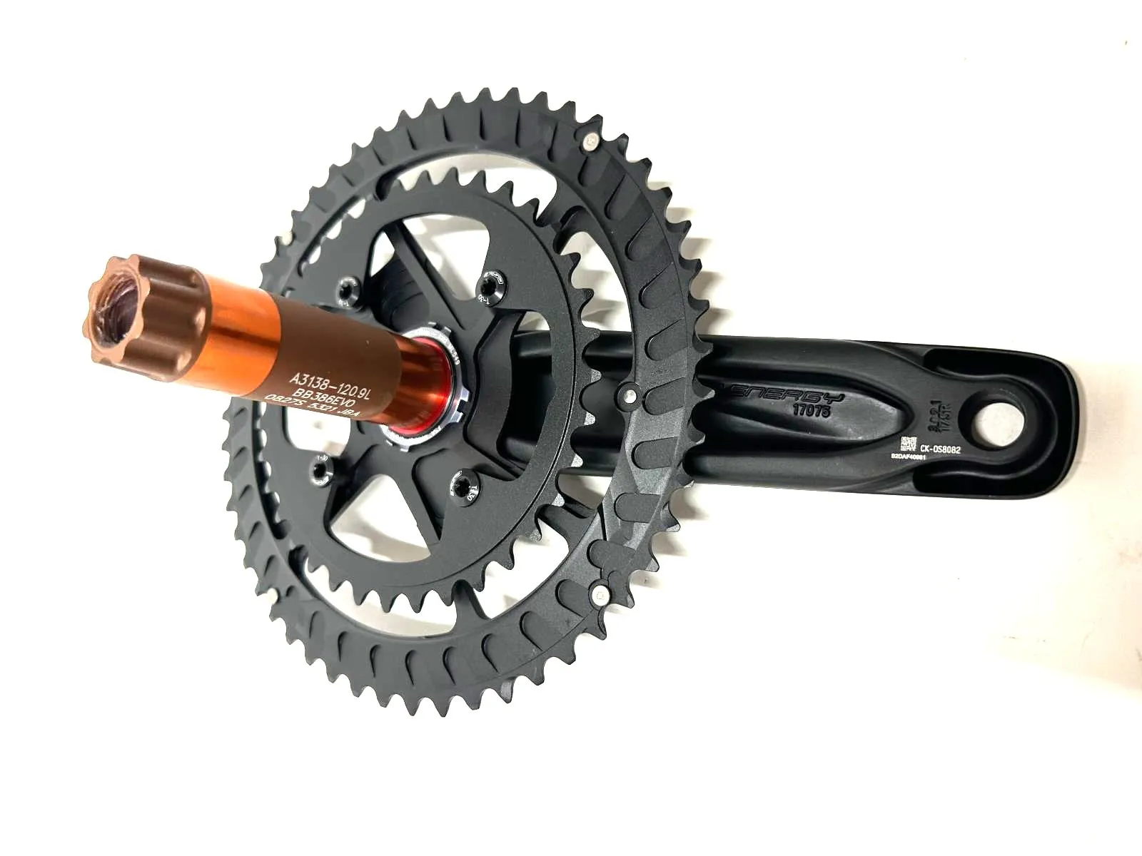 FSA Energy Modular BB386EVO Road Gravel Crankset 175mm 9/10/11/12  52/36t  New