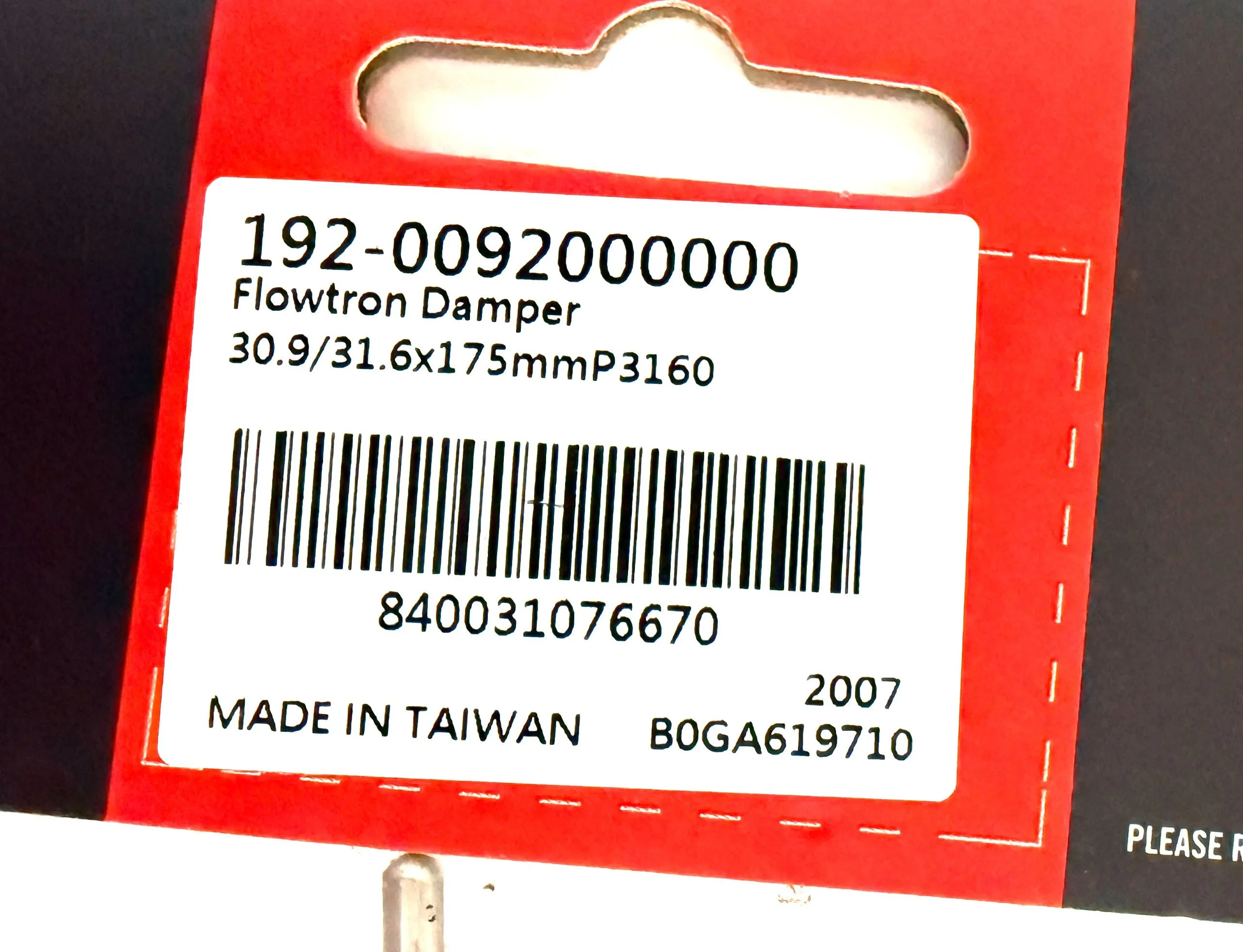 FSA Flowtron Dropper Seatpost Damper Cartridge 30.9 / 31.6 x 175mm P3160