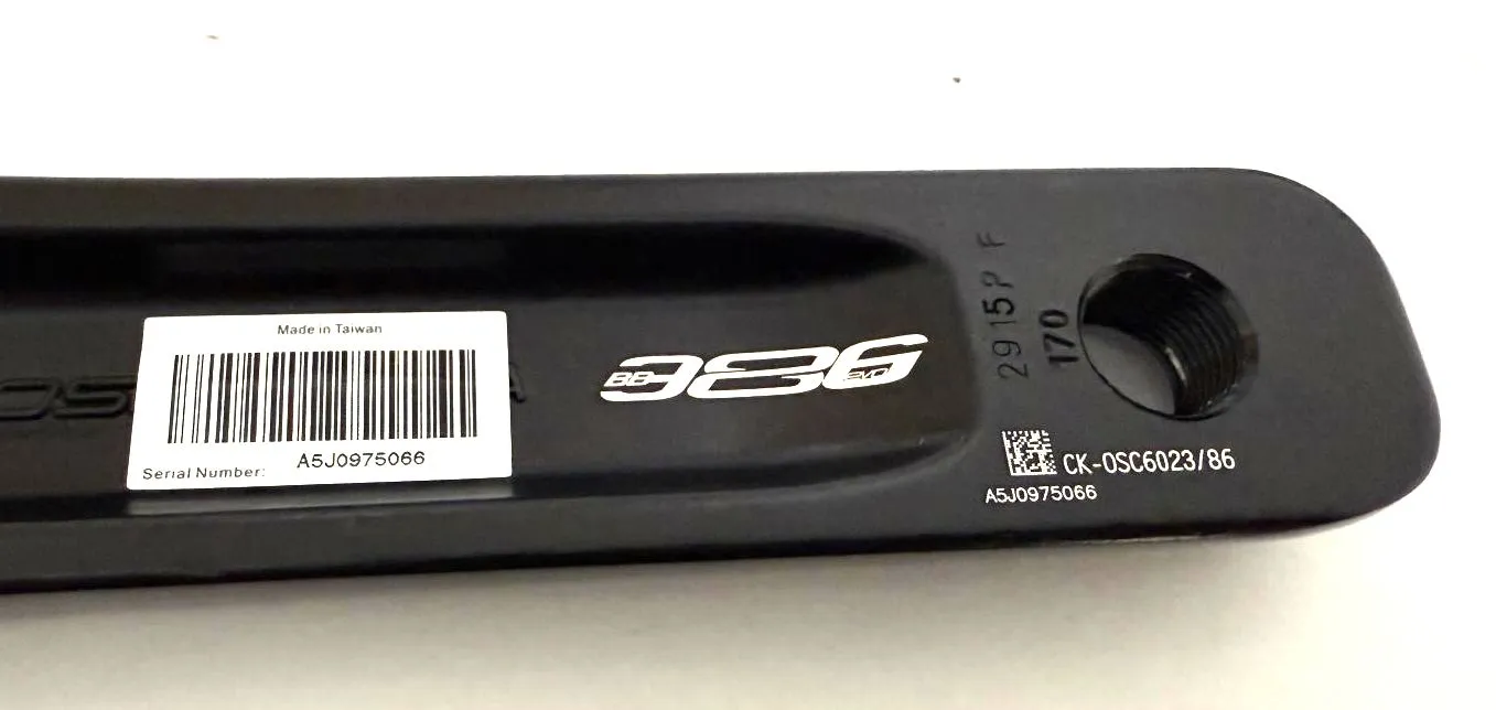 FSA Gossamer 386EVO Left 170mm Alloy Crankarm Crank Arm CK-0S6023/86 New
