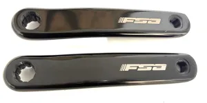FSA Metropolis E Bike ISIS Alloy Crankarm Armset Polished Black 172.5mm CK-632 B