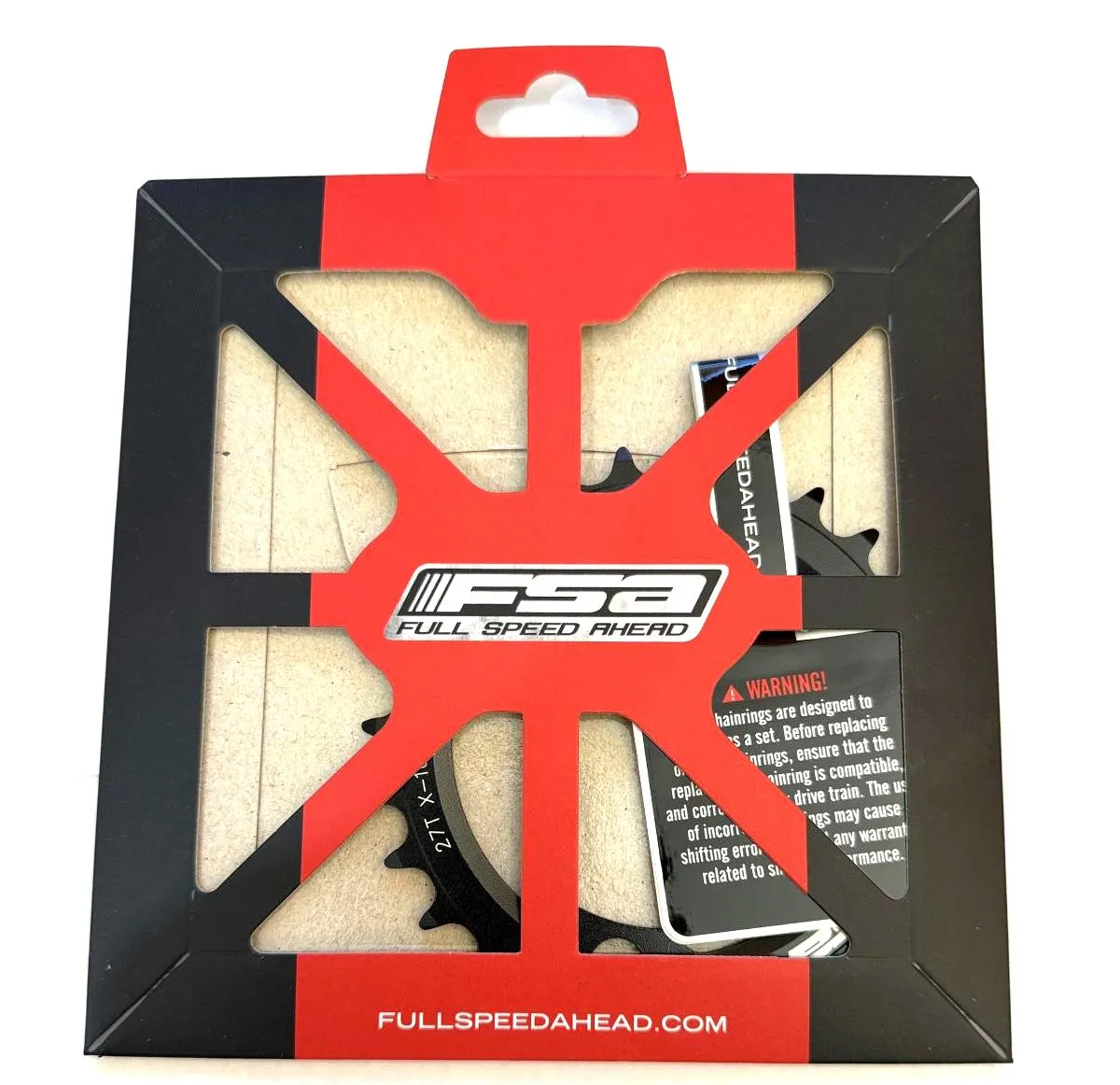 FSA PRO MTB Chainring 27T 86 mm BCD 27 Tooth 10 Speed WB220A 3 Bolt Aluminum 386