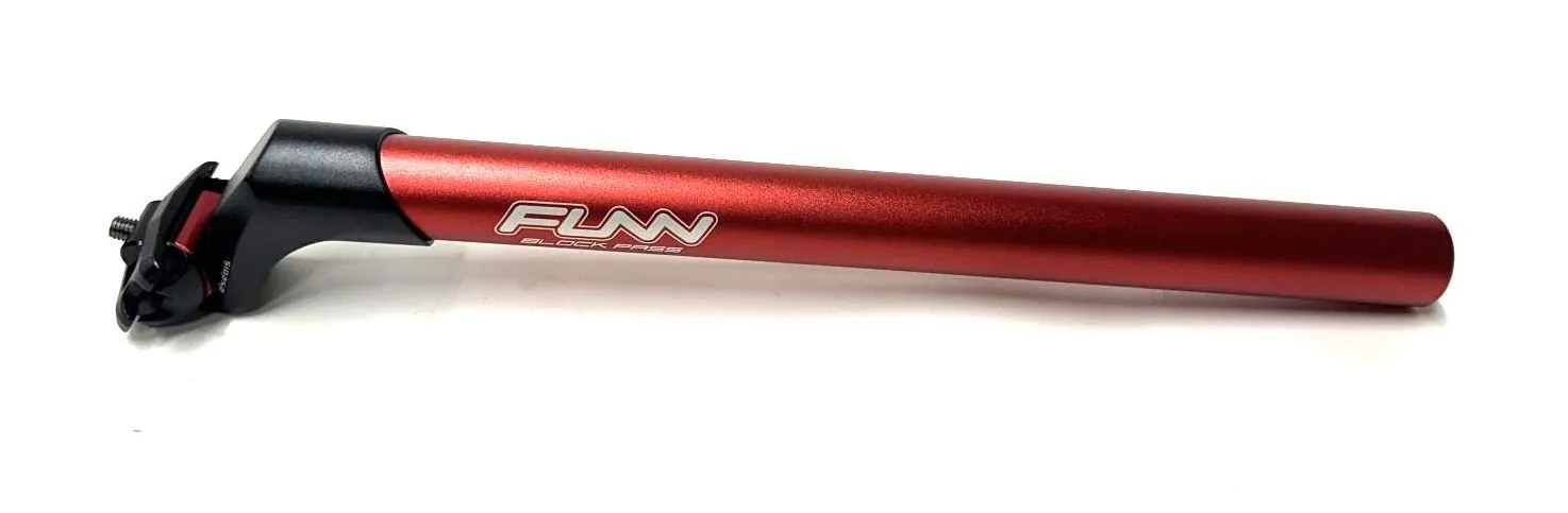 FUNN BlockPass Adjustable SetBack  MTB Road Bike Seatpost 31.6mm X 400mm Red NEW