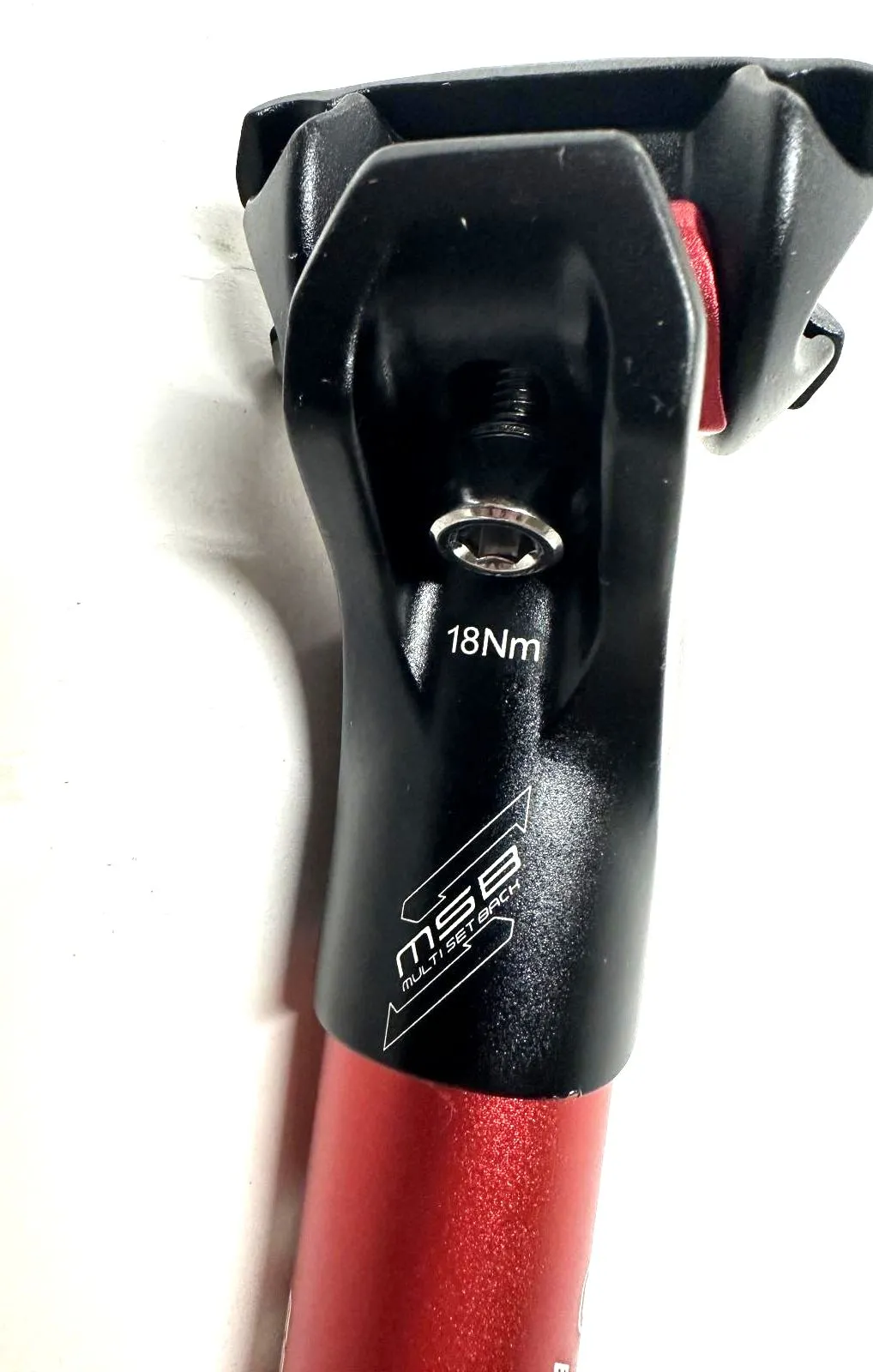 FUNN BlockPass Adjustable SetBack  MTB Road Bike Seatpost 31.6mm X 400mm Red NEW