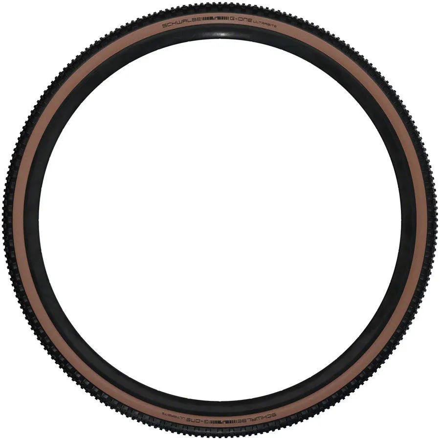 G-One Ultrabite Tire - 700 x 40 Tubeless Folding BLK/Bronze Performance Line Race Guard Addix
