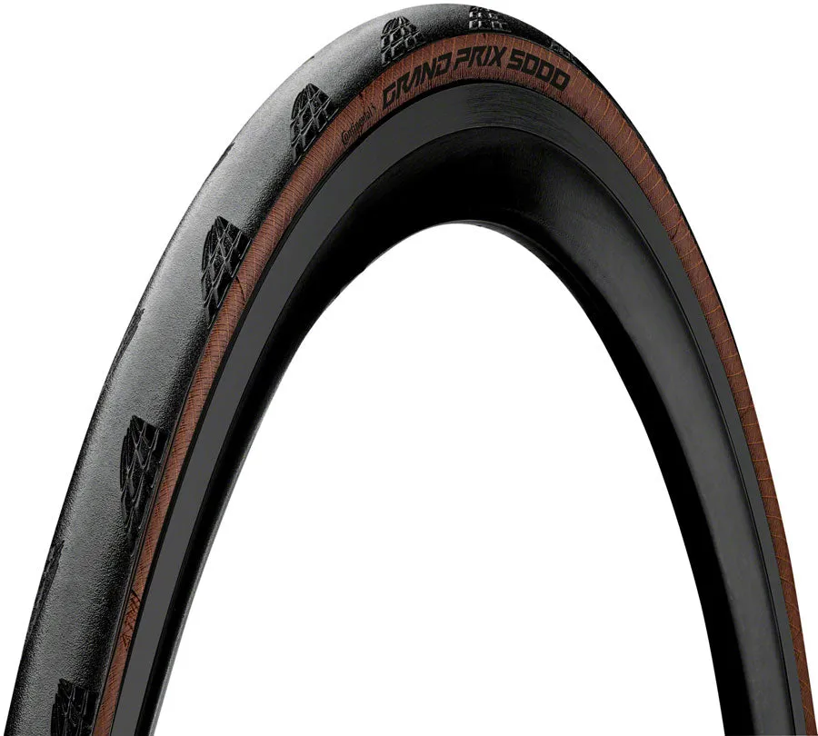 Grand Prix 5000 Tire - 700 x 25 Clincher Folding BLK/Transparent BLKChili Vectran Breaker LazerGrip ACT