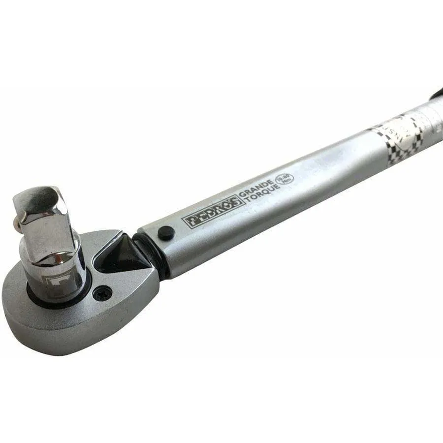 Grande Torque Bike Wrench 3/8" Ratcheting Reversible Click-Type Micrometer Scale, 10-80 Nm Range