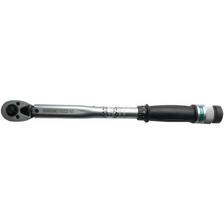Grande Torque Bike Wrench 3/8" Ratcheting Reversible Click-Type Micrometer Scale, 10-80 Nm Range
