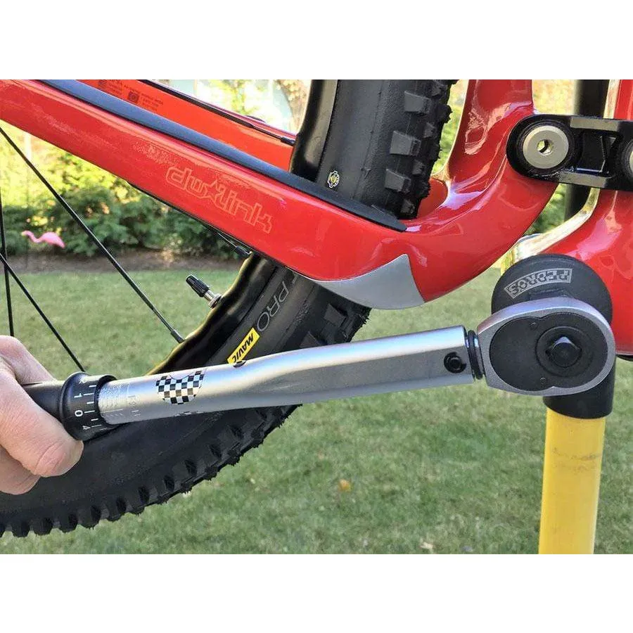 Grande Torque Bike Wrench 3/8" Ratcheting Reversible Click-Type Micrometer Scale, 10-80 Nm Range