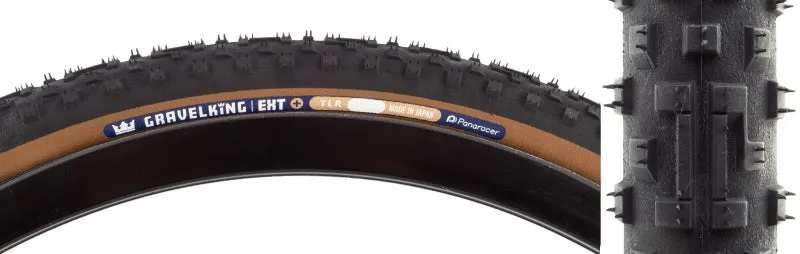 GravelKing EXT Plus Tire - 700 x 45 Tubeless Folding Black/Brown