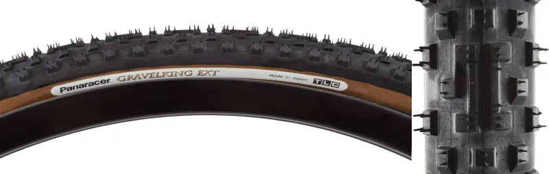 GravelKing EXT Tire - 700 x 35 Tubeless Folding Black/Brown