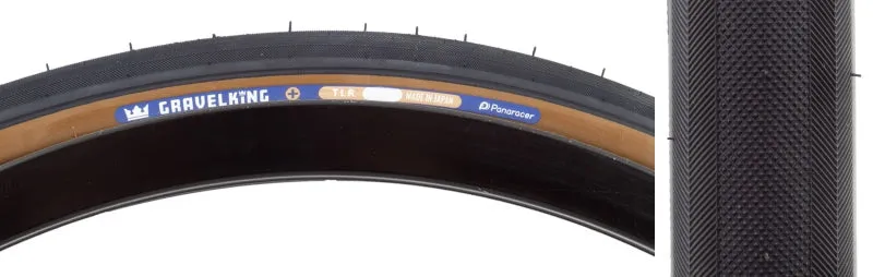 GravelKing Slick Plus Tire - 700 x 30 Tubeless Folding Black/Brown