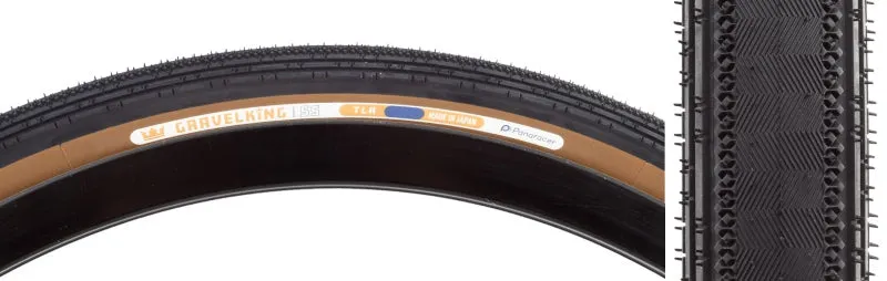 GravelKing SS Tire - 700 x 28 Clincher Folding Black/Brown