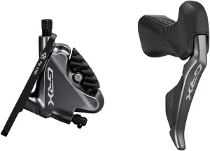 GRX ST-RX815 11-Speed Di2 Right Drop-Bar Shifter/Hydraulic Brake Lever BR-RX810 Flat Mount Caliper Pre-Bled 1700mm Hose