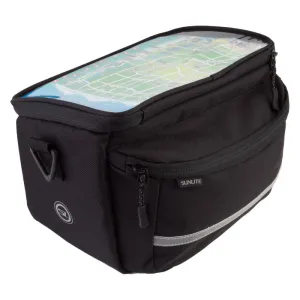 Handlebar Map Bag Quick Release 9.8x5.5x7.1` 350 c.i. Black