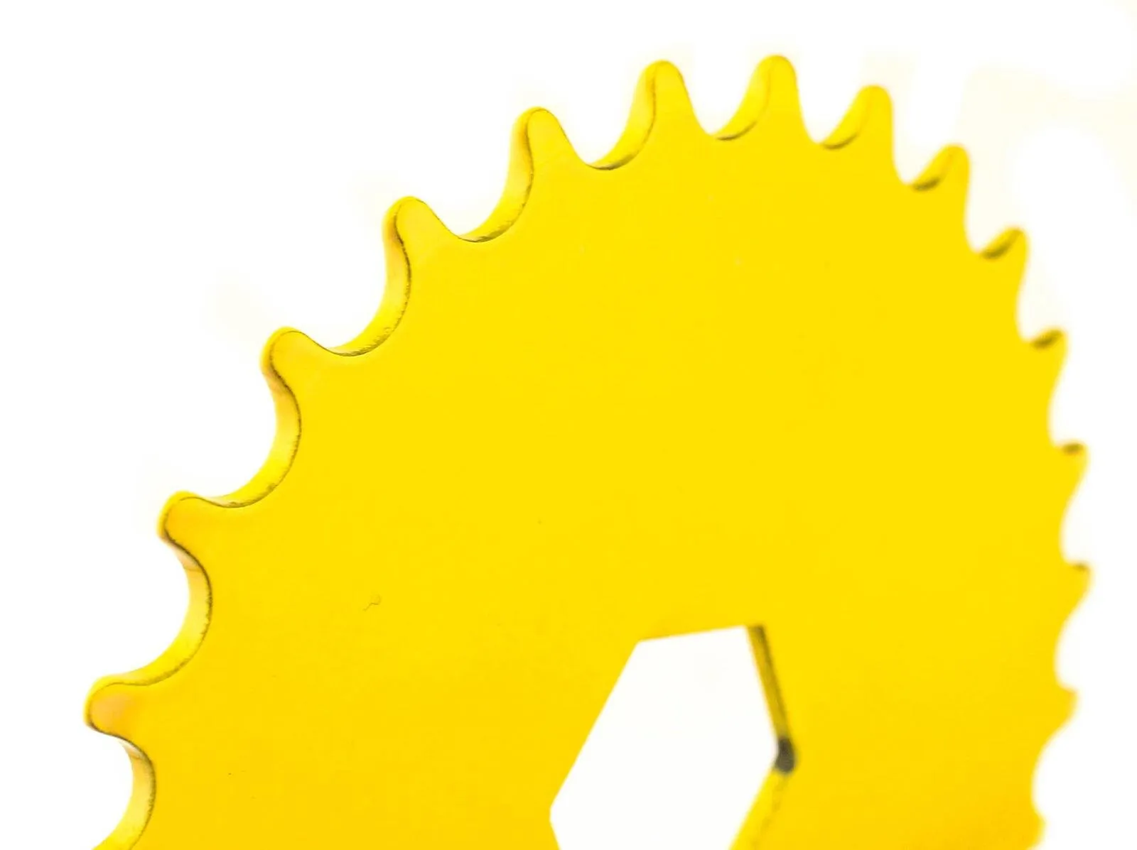 Hex Mount Bike Chainring 28T 1/8" 176g Yellow Steel Kid's Youth BMX New