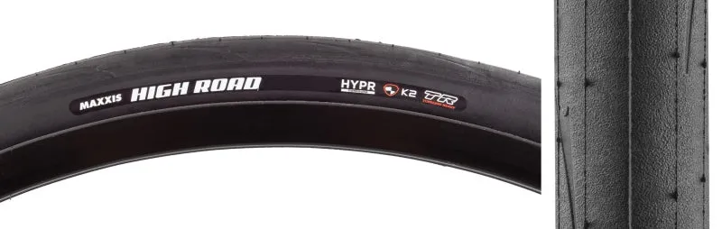 High Road Tire - 700 x 32 Tubeless Folding Black HYPR K2