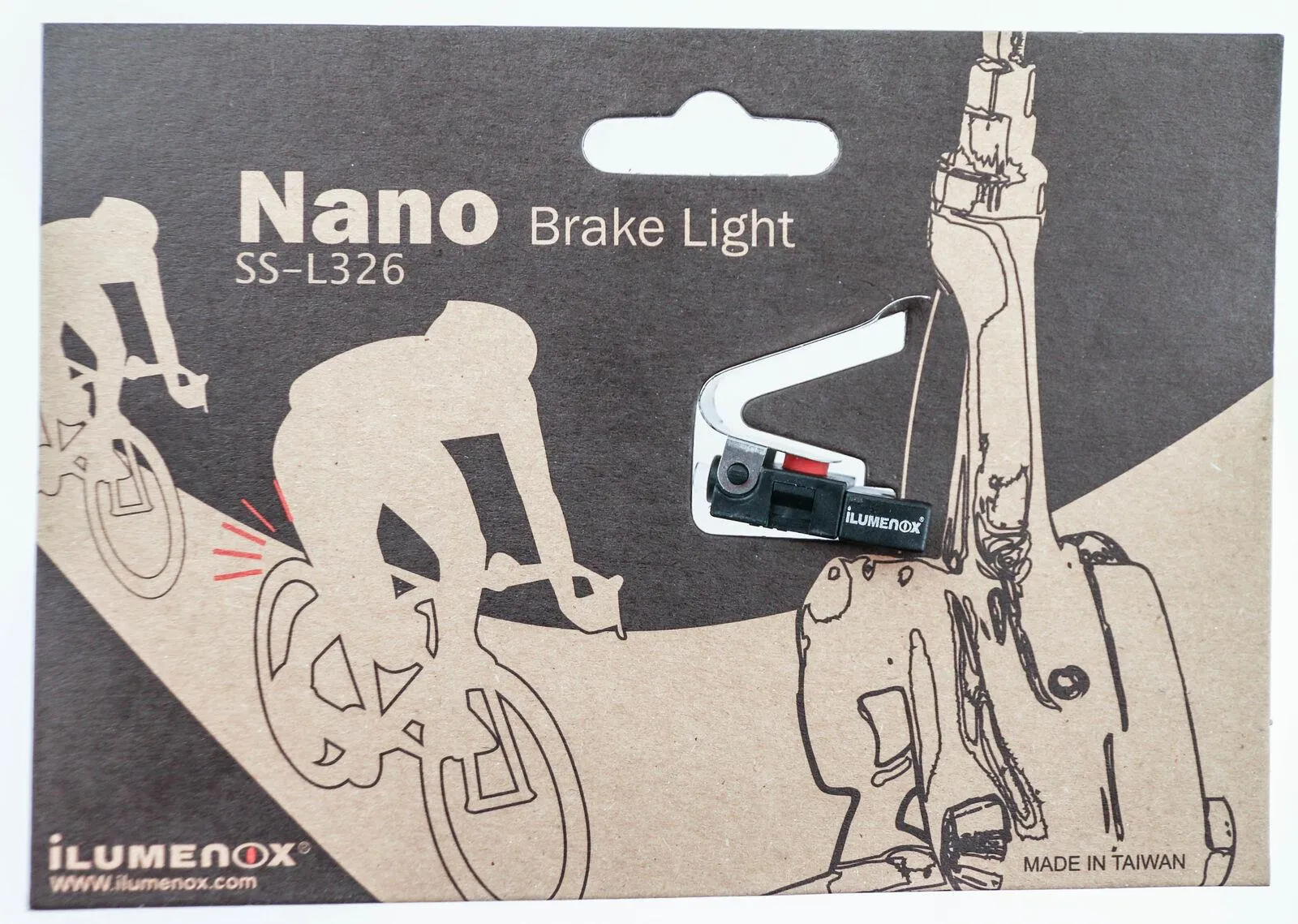 iLumenox Nano SS-L326 Rear Road Bike Caliper / V-Brake Brake Light NEW