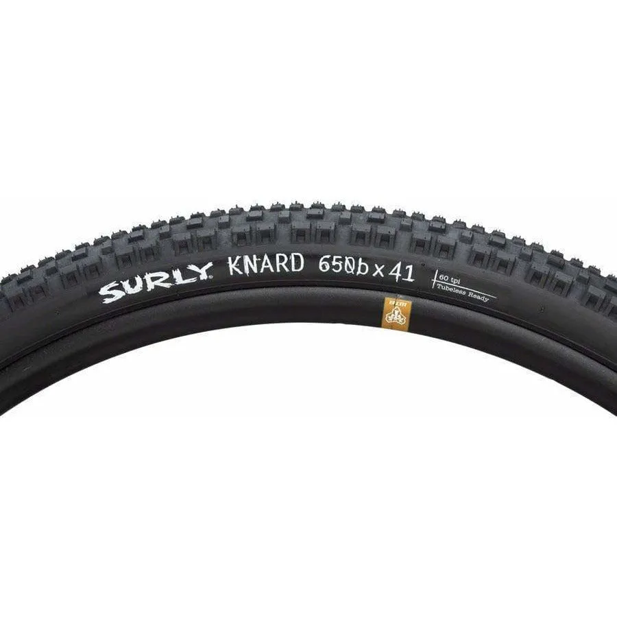 Knard Tire - 650b x 41 Tubeless Folding Black 60tpi