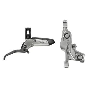 Level Ultimate Stealth Disc Brake Lever - Rear Post Mount 4-Piston Carbon Lever Titanium Hardware BLK/Silver C1