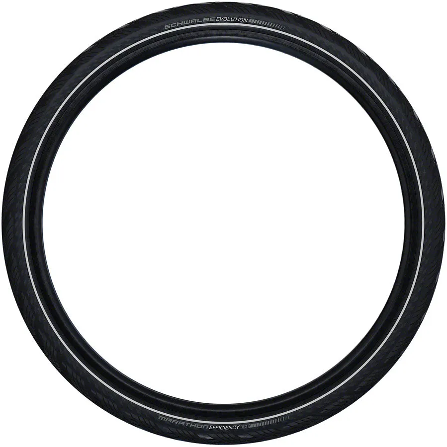 Marathon Efficiency Tire - 700 x 38 Clincher Folding BLK/Reflective Evolution Line Super Race Addix Race E-50