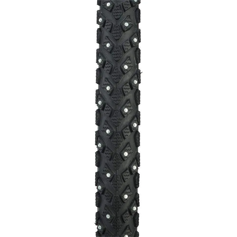 Marathon Winter Plus Bike Tire: 700 x 40c, Performance Line, Winter Compound, SmartGuard, TwinSkin, 240 Steel Studs, Black/Re