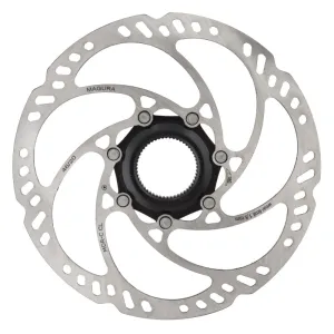 MDR-C CL Disc Brake Rotor - 180mm Center Lock w/Lock Ring Thru Axle eBike Optimized Silver
