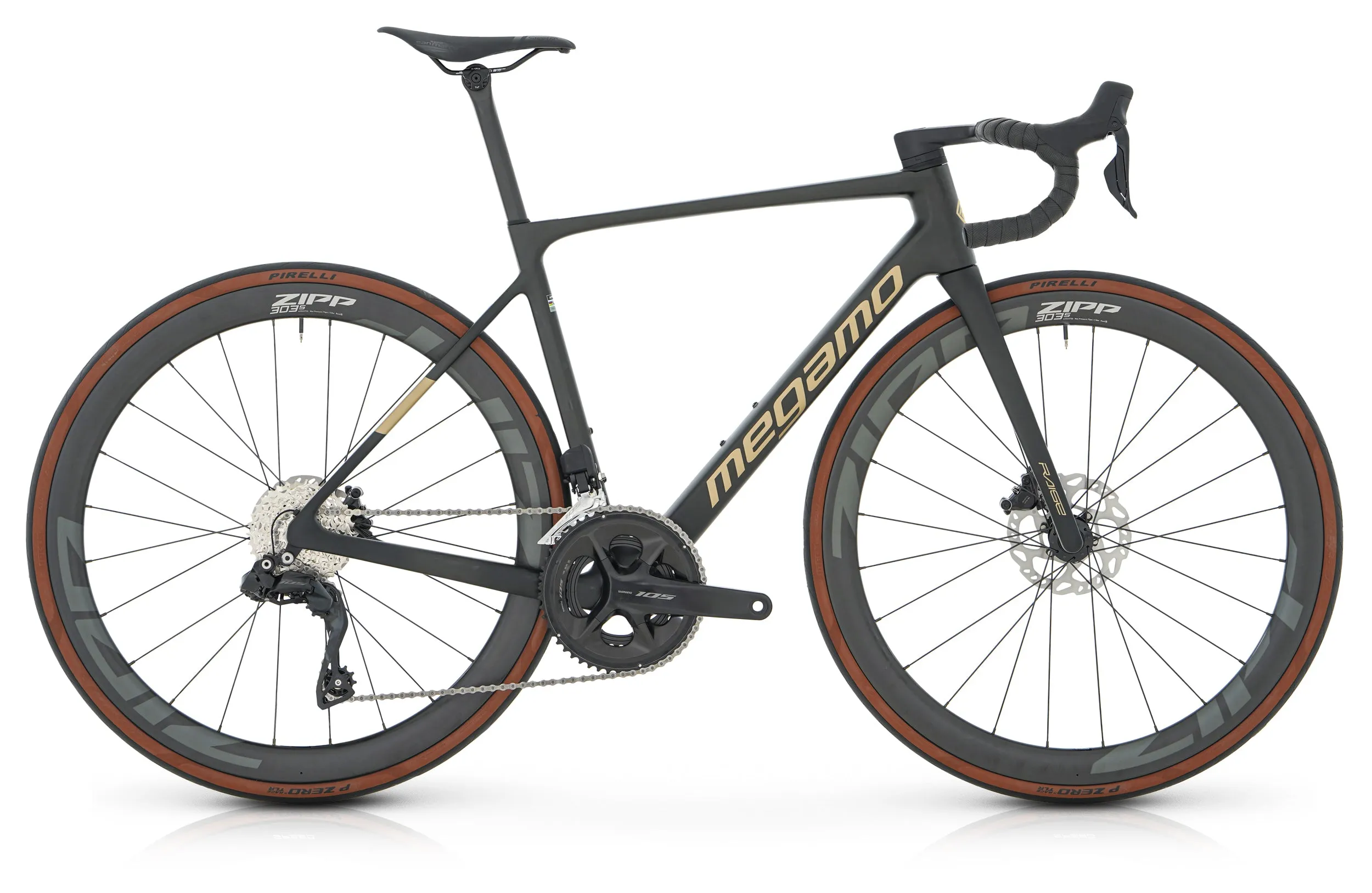 Megamo Raise 15 CW 2025 - Shimano 105 Di2 2x12sp - Zipp 303 S
