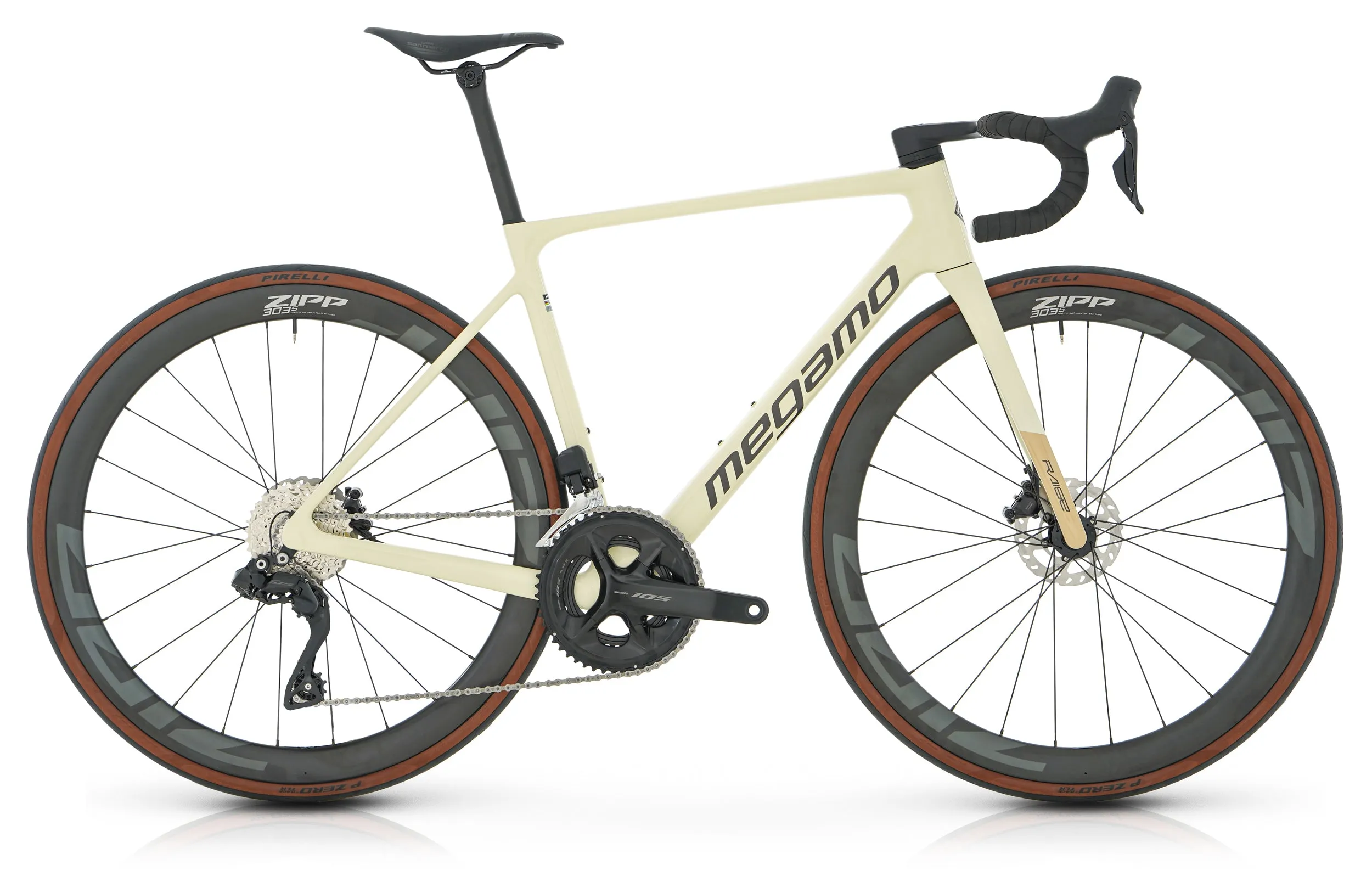 Megamo Raise 15 CW 2025 - Shimano 105 Di2 2x12sp - Zipp 303 S