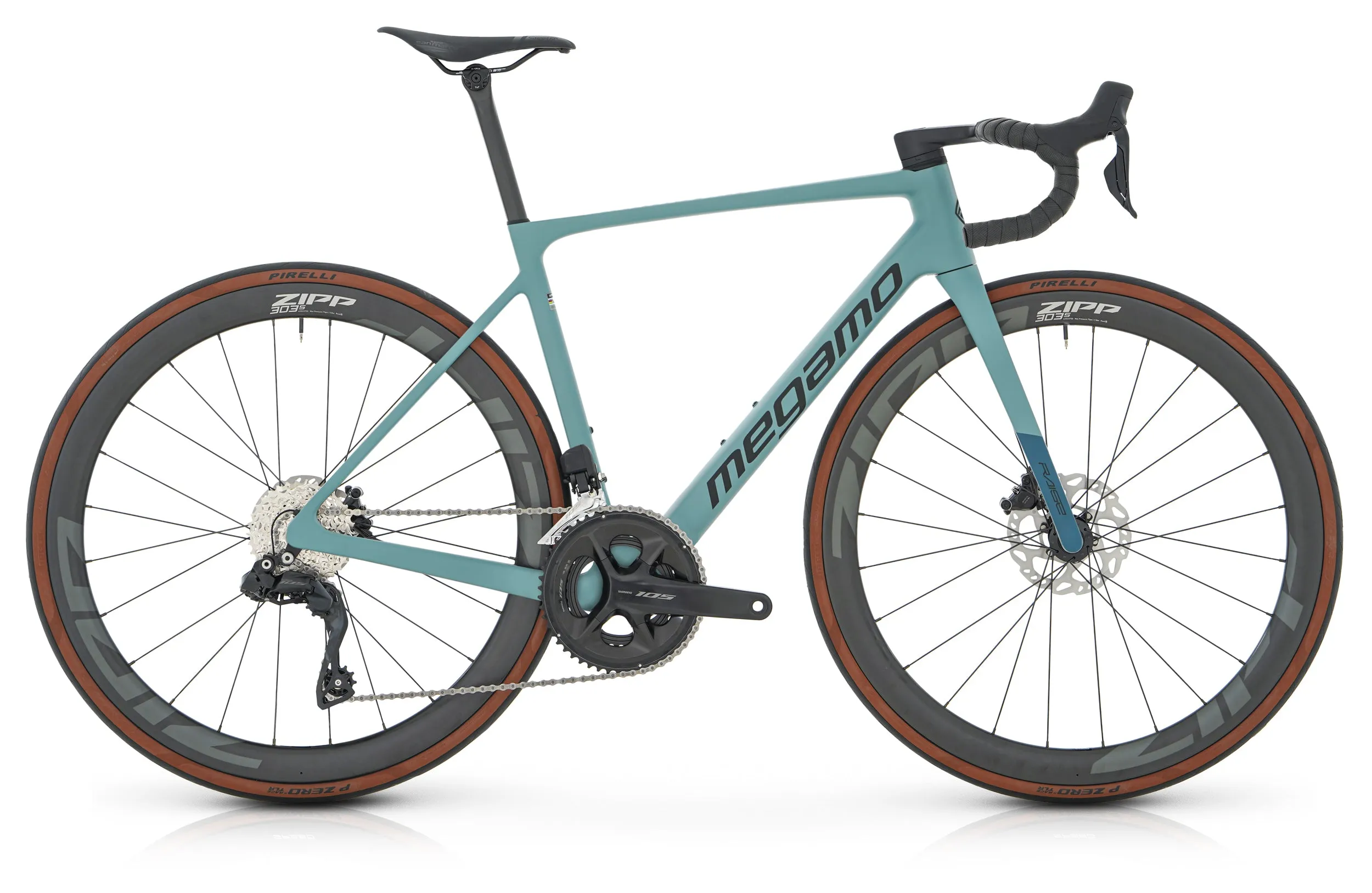 Megamo Raise 15 CW 2025 - Shimano 105 Di2 2x12sp - Zipp 303 S