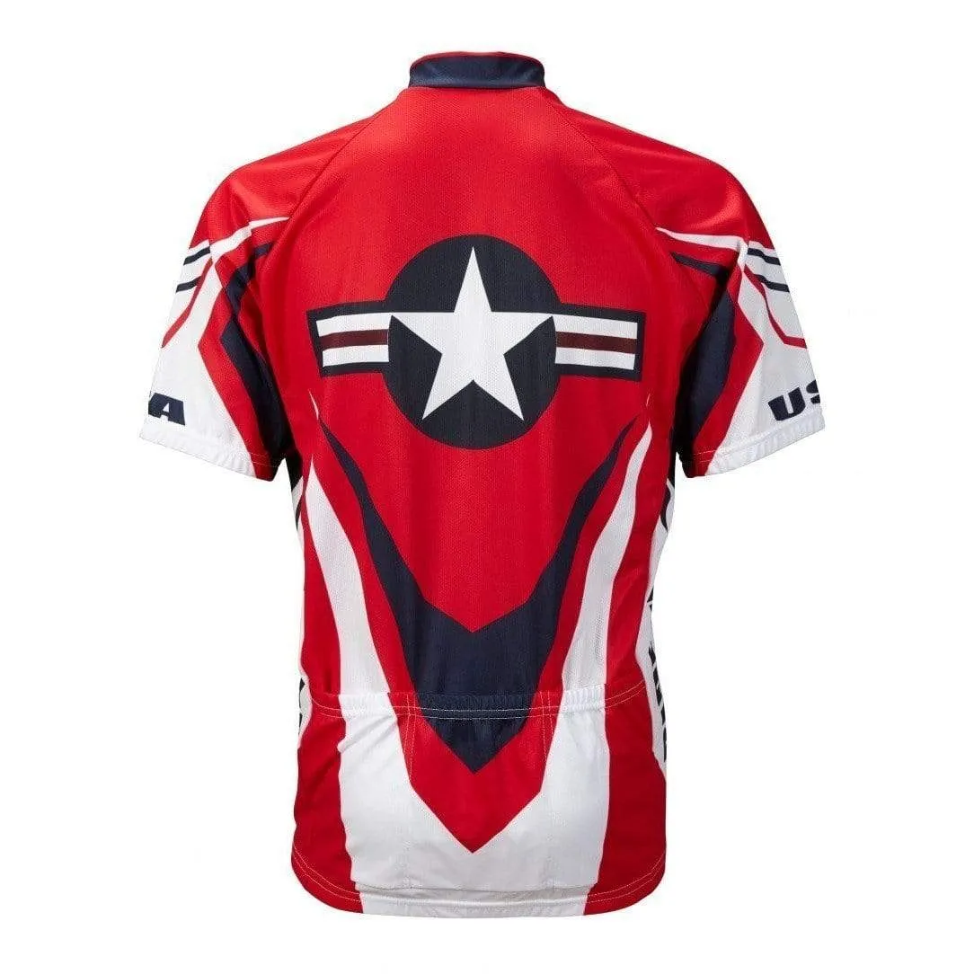 Men's USA Ride Free Road Bike Jersey