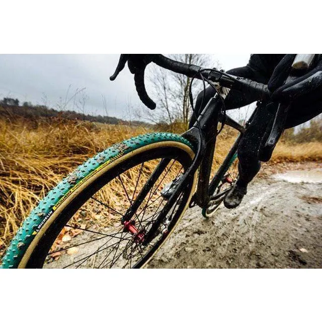 Power Cyclocross Mud Tubular Tire 700x33C Folding Tubular GreenCompound 3x120TPI Green