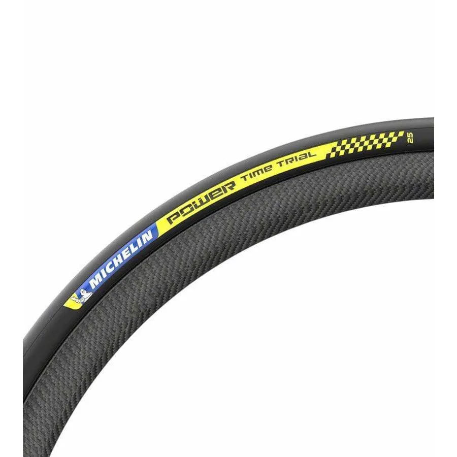 Power Time Trial Tire 700x25C Folding Clincher Race-2 3x180TPI Black