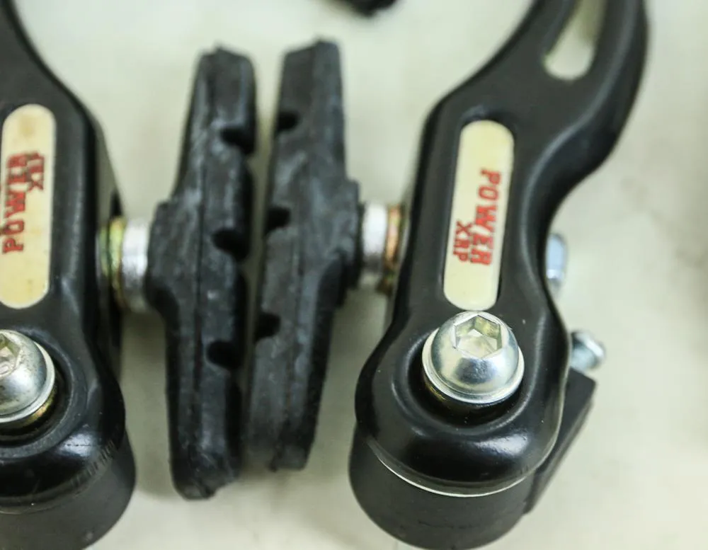 Power V Brake Linear Pull Brakeset   Levers Black MTB Hybrid Bike F    R NEW