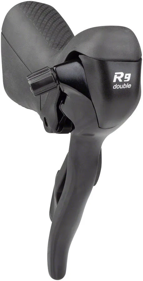 R9 Left Drop Bar Shift Lever - Double Shimano Compatible Black