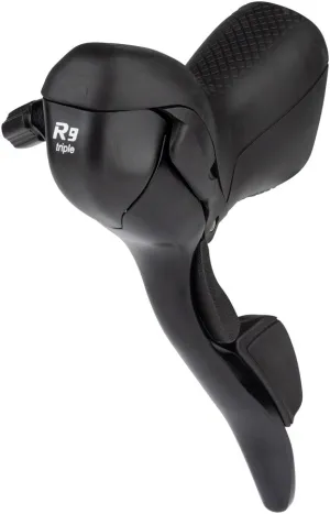 R9 Left Drop Bar Shift Lever - Triple Shimano Compatible Black
