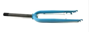 Raleigh 1 1/8" 26" Threaded Steel Bike Fork 100mm QR Disc Axle-Crown 410mm NEW