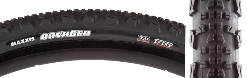 Ravager Tire - 700 x 50 Tubeless Folding Black Dual EXO
