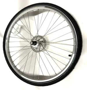 Road Bike Alloy Disc QR Rear Wheel 700c HG 11-12s135mm 36 Sp with Tire and Tube