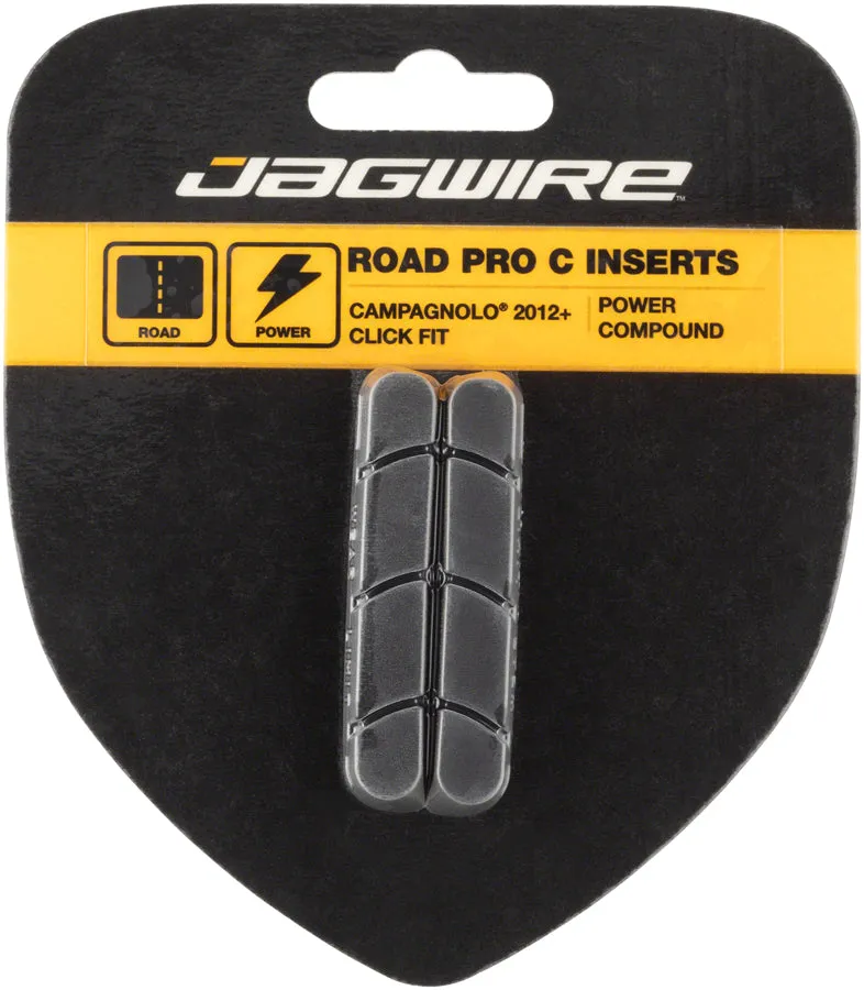 Road Pro C Brake Pad Inserts Campagnolo Click Fit 2012  Black