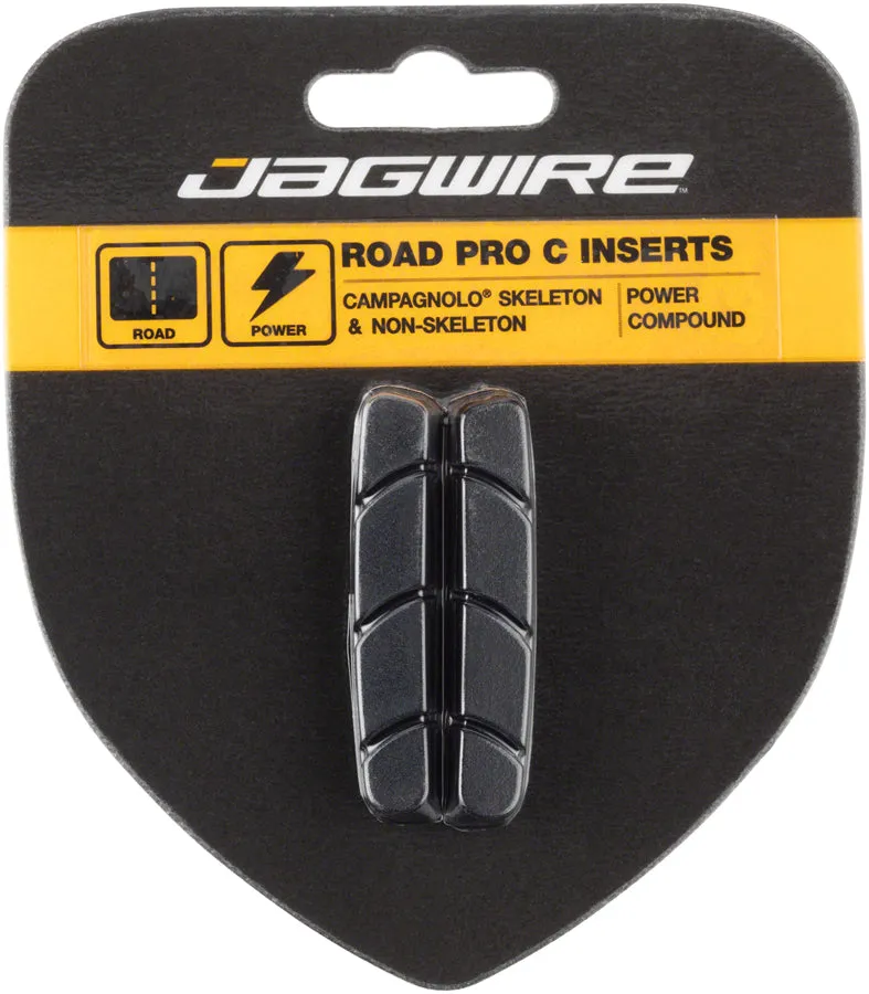 Road Pro C Brake Pad Inserts Campagnolo Friction Fit Black