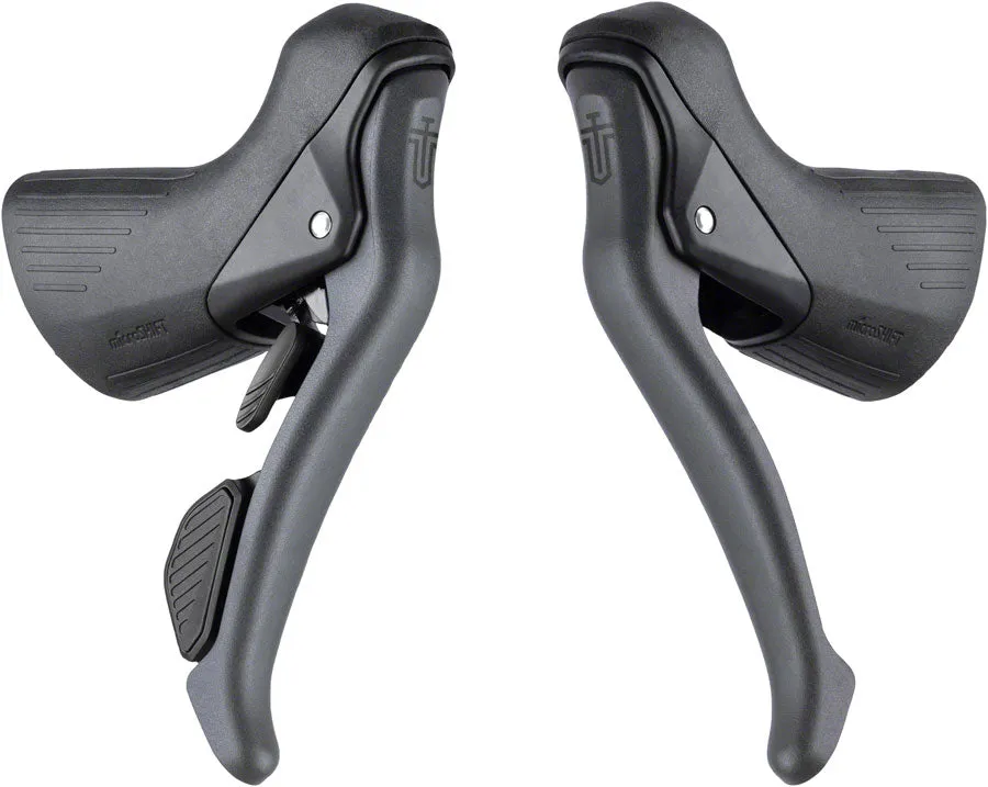 Sword Drop Bar Shift/Brake Lever Set - 1x 10-Speed Sword Compatible Gray