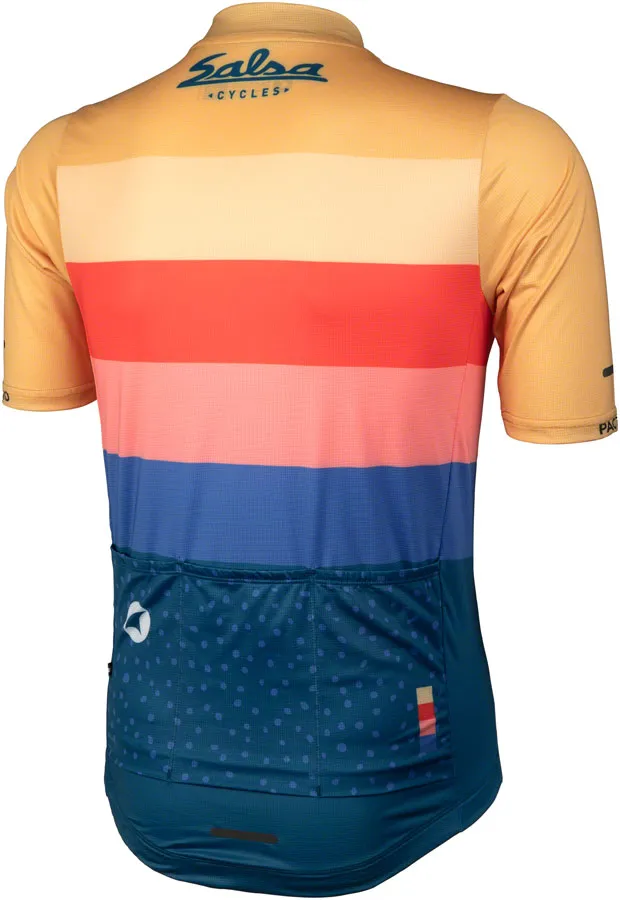 Team Polytone Mens Jersey - Goldenrod Dark Blue w/ Stripes 2X-Large