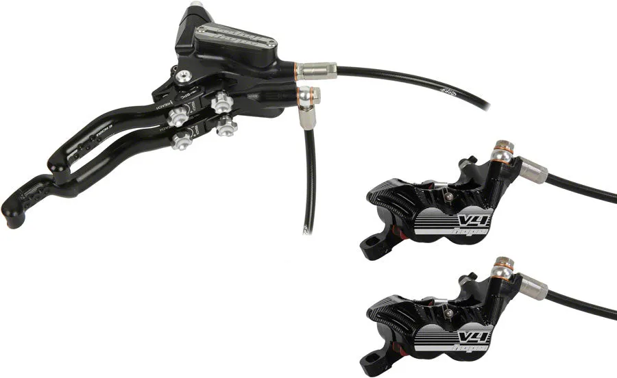 Tech 3 V4 Duo Disc Brake Lever - Right Hand Front Rear Hydraulic Post Mount BLK