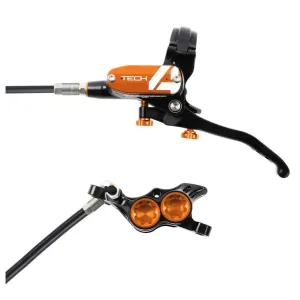 Tech 4 E4 Disc Brake and Lever Set - Front Hydraulic Post Mount Orange