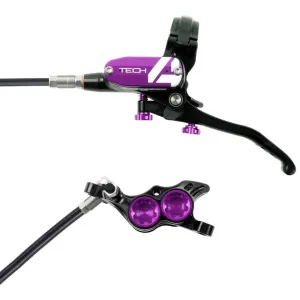 Tech 4 E4 Disc Brake and Lever Set - Front Hydraulic Post Mount Purple