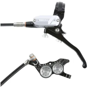 Tech 4 V4 Disc Brake and Lever Set - Rear Hydraulic Post Mount Silver